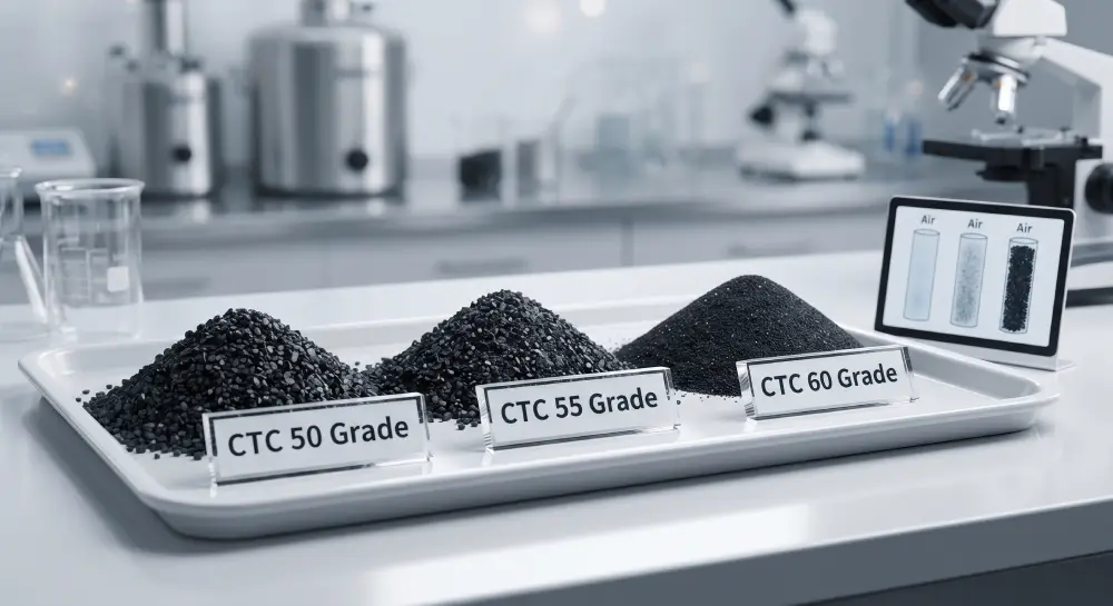 CTC 50, CTC 55, and CTC 60 Activated Carbon: How to Compare Gold Recovery Grades featured image